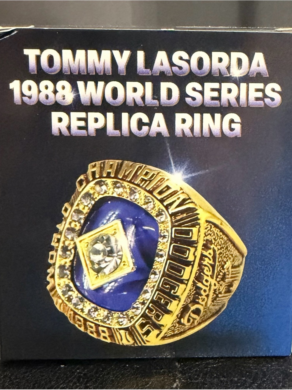 NEW Tommy Lasorda 1988 World Series Replica Ring LA Dodgers SGA Sealed Unopened